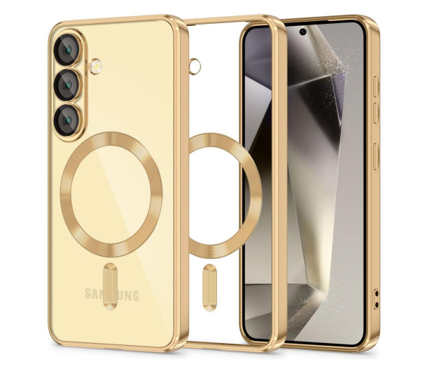 Tech-Protect Magflex Magsafe do Samsung Galaxy S25 Shiny Gold - 1311927 - zdjęcie